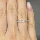 "Zyvex" 0.96 Carat Round Cut Natural Diamond Full Eternity Ring MDR4517