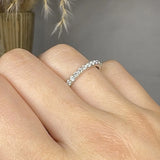 "Zyvex" 0.96 Carat Round Cut Natural Diamond Full Eternity Ring MDR4517