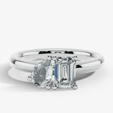 "lov"4 Carat Toi et Moi Platinum Engagement Ring SS2S02 HEERA DIAMONDS
