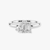 "lov"4 Carat Toi et Moi Platinum Engagement Ring SS2S02