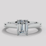 "Zola" 1 Carat Solitaire Emerald Cut Diamond Engagement Ring SSEC08