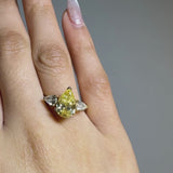 "Celestia" 2 Carat Pear Cut Lab Grown Diamond Engagement Ring SPS02