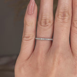 Natural Diamond Micro Set Eternity Band Wedding Ring MRB
