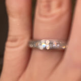 Princess Cut Diamond Channel Set Eternity Band Wedding Ring CPC