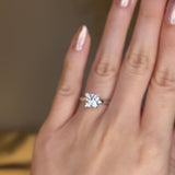 "Elsa" Solitaire Princess Cut Diamond Engagement Ring SSPC02