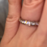 "Luella" Sparkling Wave 0.31ct Diamond Half Eternity Ring ET81