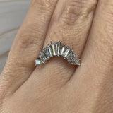 "Enchanted" Emerald Cut 1.5 Carat Eternity Ring 18kt Yellow Gold