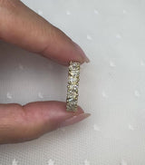 "Mirage" 1.5 Carat 18K Yellow Gold Half Eternity Ring