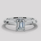"Daphne" 1 Carat Solitaire Emerald Cut Diamond Engagement Ring SSEC07