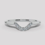 "Lilah" Dainty 0.10ct Diamond Shaped Eternity Band ET19