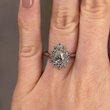 "Chelsea" Star Halo 1.60 Carat Pear Cut Diamond Engagement Ring