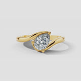 "Mystic" Solitaire 2 Carat Pear Shape Engagement Ring SSPS04