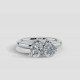 "Sara" 1.75 Carat Toi Et Moi Platinum Engagement Ring SS2S05