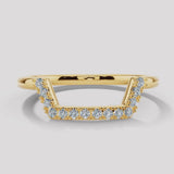 "Alexi" Micro Set 0.20ct Diamond Square Shaped Eternity Ring ET22