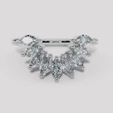 "Irena" Petal 1.00ct Diamond U Shaped Eternity Ring ET13