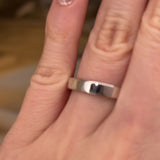 3.5mm Band Flat Court Wedding Ring