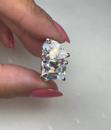 "lov"4 Carat Toi et Moi Platinum Engagement Ring SS2S02