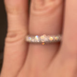 Diamond Paved Set Eternity Band Wedding Ring PVRB