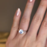 "Lula" Round Brilliant Solitaire Diamond Engagement Ring SSRB40