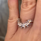 "Irena" Petal Marquise Cut 1.22ct Diamond U Shaped Eternity Ring ET13