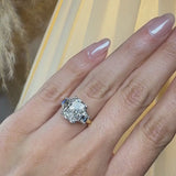 "Muse" Radiant Cut 3 Carat Trilogy 18K Yellow Gold Engagement Ring