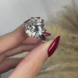 "Zues" Round Cut 10 Carat Solitaire Diamond Engagement Ring