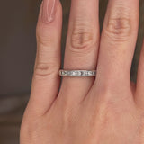 Princess Baguette Diamond Channel Set Eternity Band Wedding Ring PCBG