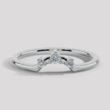 "Evie" Dainty 0.10ct Diamond Shaped Eternity Band ET20