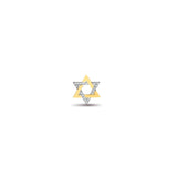 9ct Yellow Gold Diamond Star Of David Pendant - HEERA DIAMONDS
