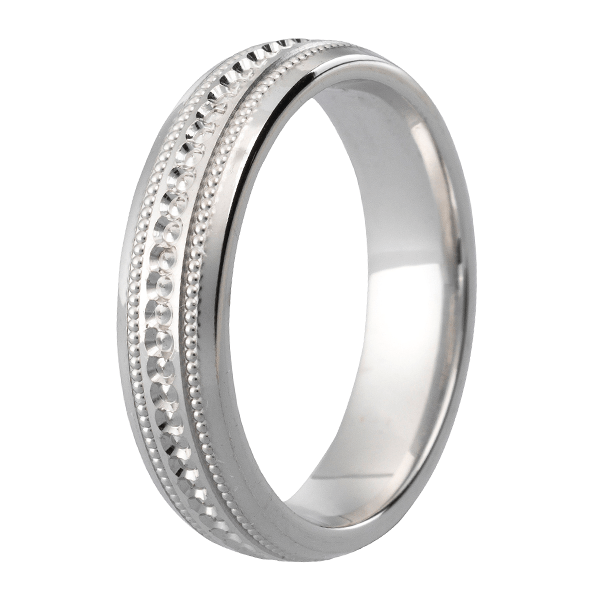 Traditional Court Mens Wedding band in a Comfort fit. - HEERA DIAMONDS