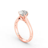 JORDEN - Round Brilliant Diamond Solitaire Engagement Ring in Rose Gold - HEERA DIAMONDS