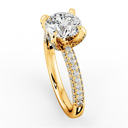 Nel Halo Engagement Ring - HEERA DIAMONDS