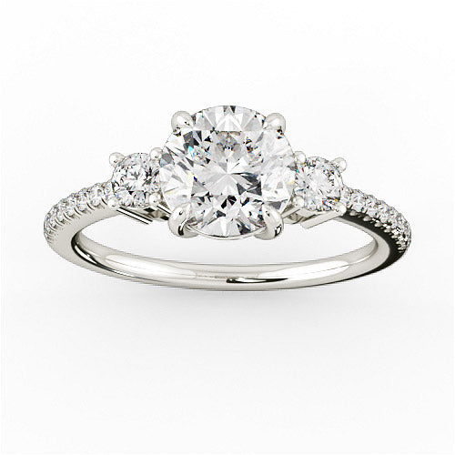 Riva Round Engagement Ring - HEERA DIAMONDS