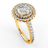 Shanaya Halo Engagement Ring - HEERA DIAMONDS