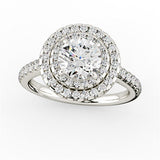 Shanaya Double Halo Engagement Ring - HEERA DIAMONDS