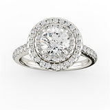 Shanaya Double Halo Engagement Ring - HEERA DIAMONDS