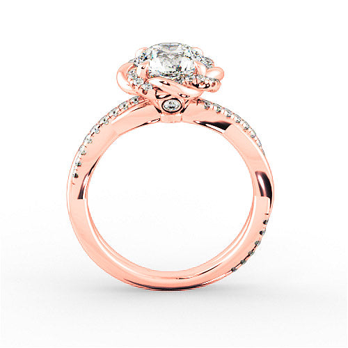 Suri Halo Engagement Ring - HEERA DIAMONDS