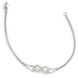 Infinity Diamond Double Chain Bracelet - HEERA DIAMONDS