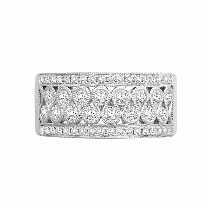 18ct White 1.00ct Dress Ring - HEERA DIAMONDS