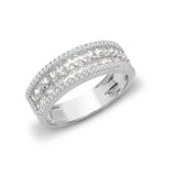 18ct White 1.30ct Round & Princess Cut Diamond Ring - HEERA DIAMONDS