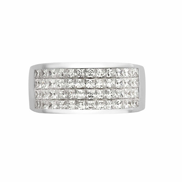 18ct White 1.50ct Princess Cut Diamond Ring - HEERA DIAMONDS