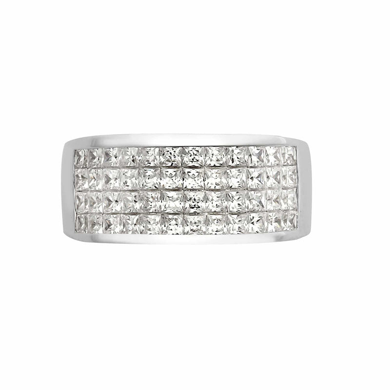 18ct White 1.50ct Princess Cut Diamond Ring - HEERA DIAMONDS