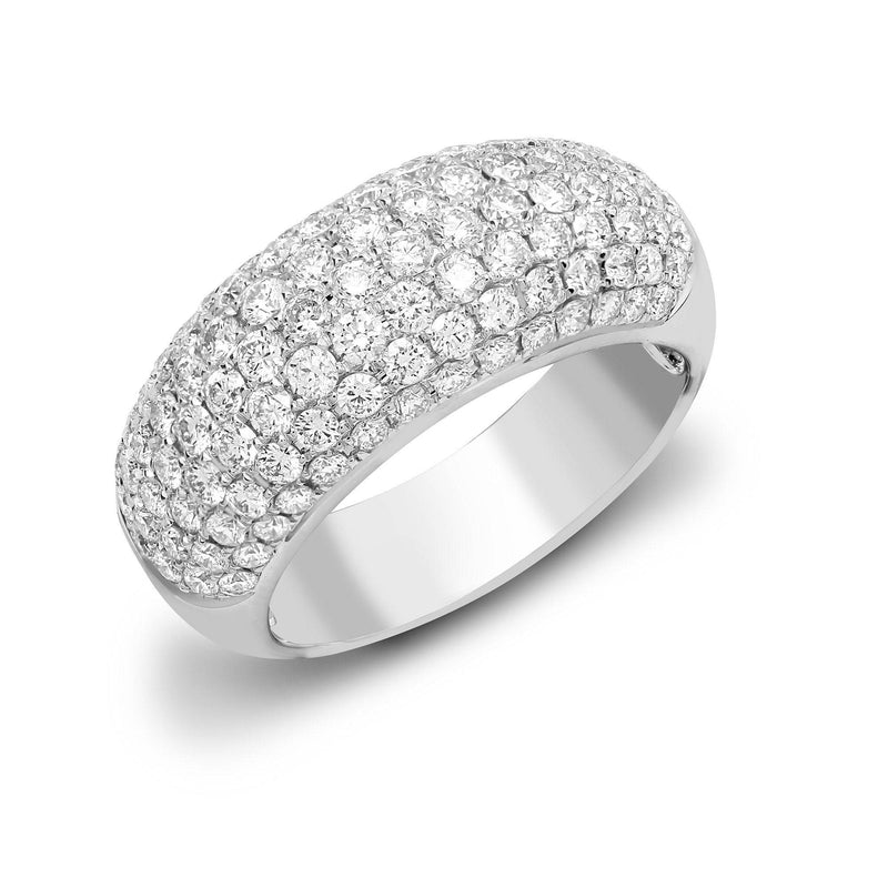 18ct White Gold Diamond Bombay Ring - HEERA DIAMONDS