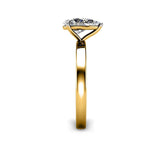 Alora Pear Cut Solitaire Engagement Ring in Yellow Gold - HEERA DIAMONDS