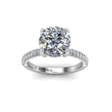 Armida Round Brilliant Solitaire Engagement Ring In Platinum - HEERA DIAMONDS
