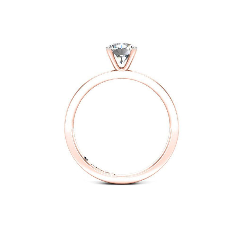Avena Radiant Cut Solitaire Engagement Ring in Rose Gold - HEERA DIAMONDS