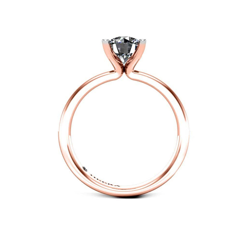 Bardo Round Brilliant Solitaire Engagement Ring in Rose Gold - HEERA DIAMONDS
