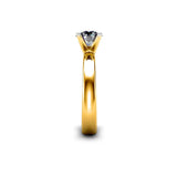 Bardo Round Brilliant Solitaire Engagement Ring in Yellow Gold - HEERA DIAMONDS