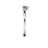 Kayara Round Brilliant 3 claw Solitaire Engagement Ring in Platinum - HEERA DIAMONDS