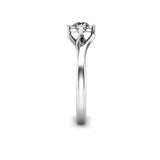 Lavera Round Brilliant Solitaire Engagement Ring in Platinum - HEERA DIAMONDS